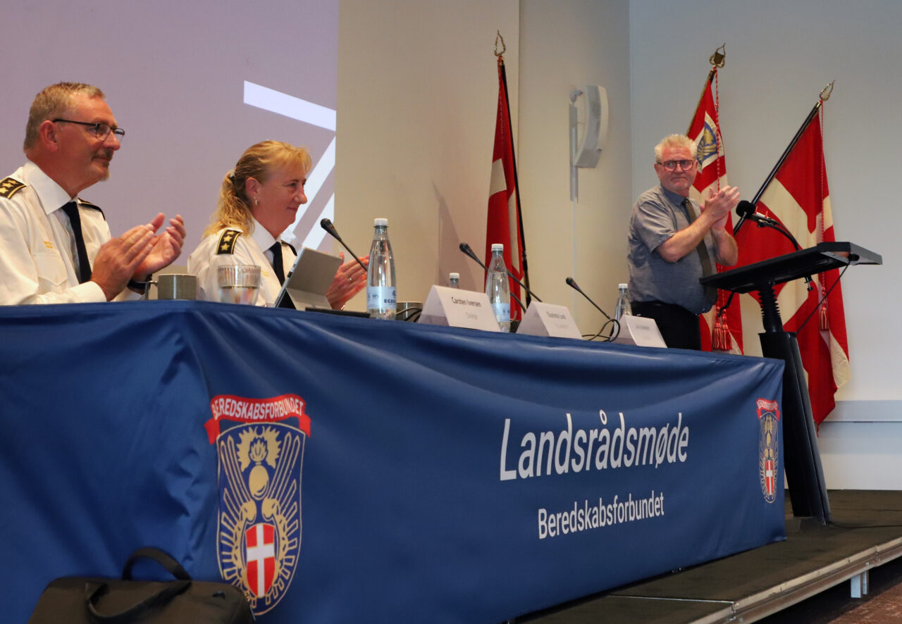 Beredskabsforbundets landsrådsmøde 2022: Carsten Iversen, Charlotte Lund og Jan Johansen